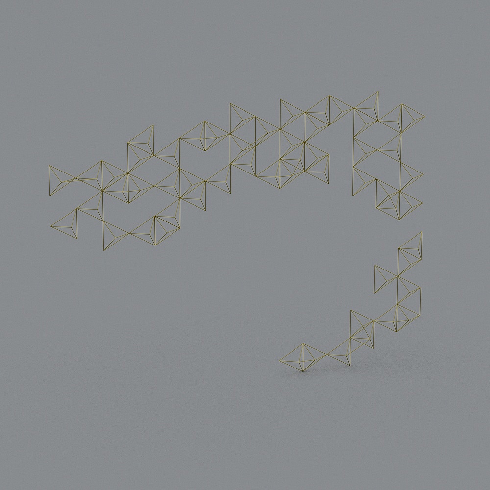 Abstract Geometric Lines 3D model