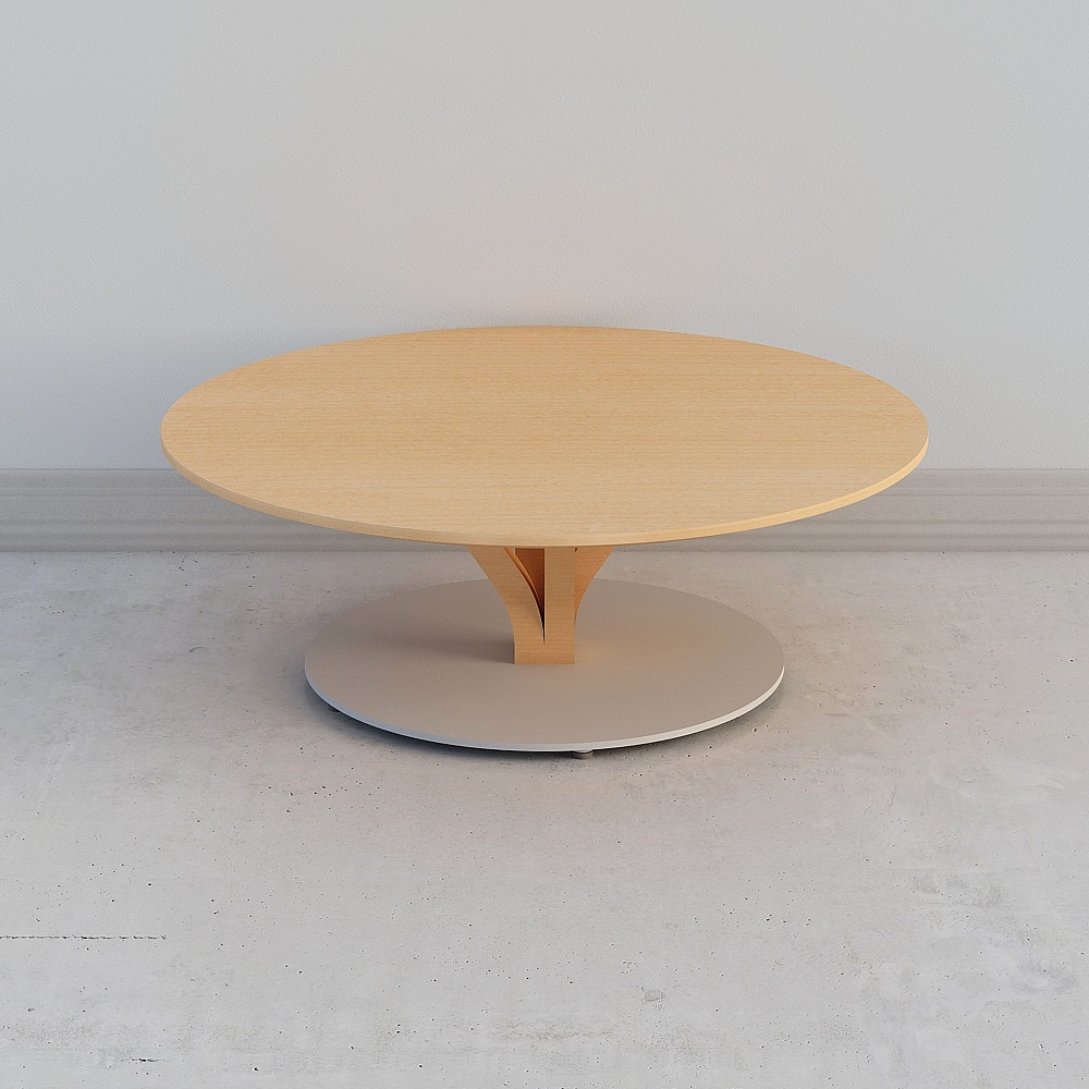 Stylish Low-Polygon Round Table 3D model