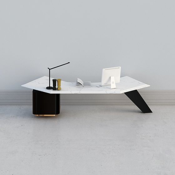 Urban Office Desk 3D Model