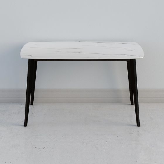 Stylish Marble Office Desk 3D model