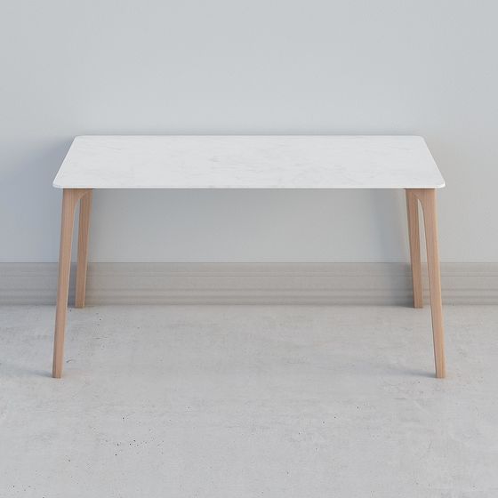 Elegant Marble Dining Table 3D model