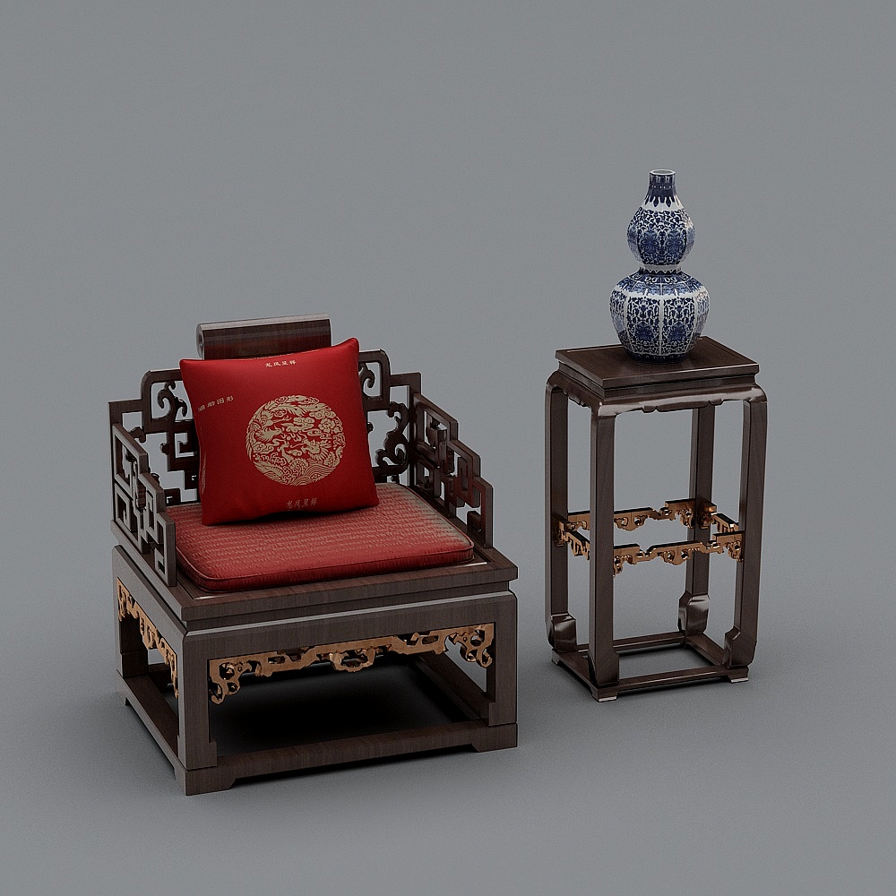 New Chinese style jewelry store-1-Chinese style table and chair combination
