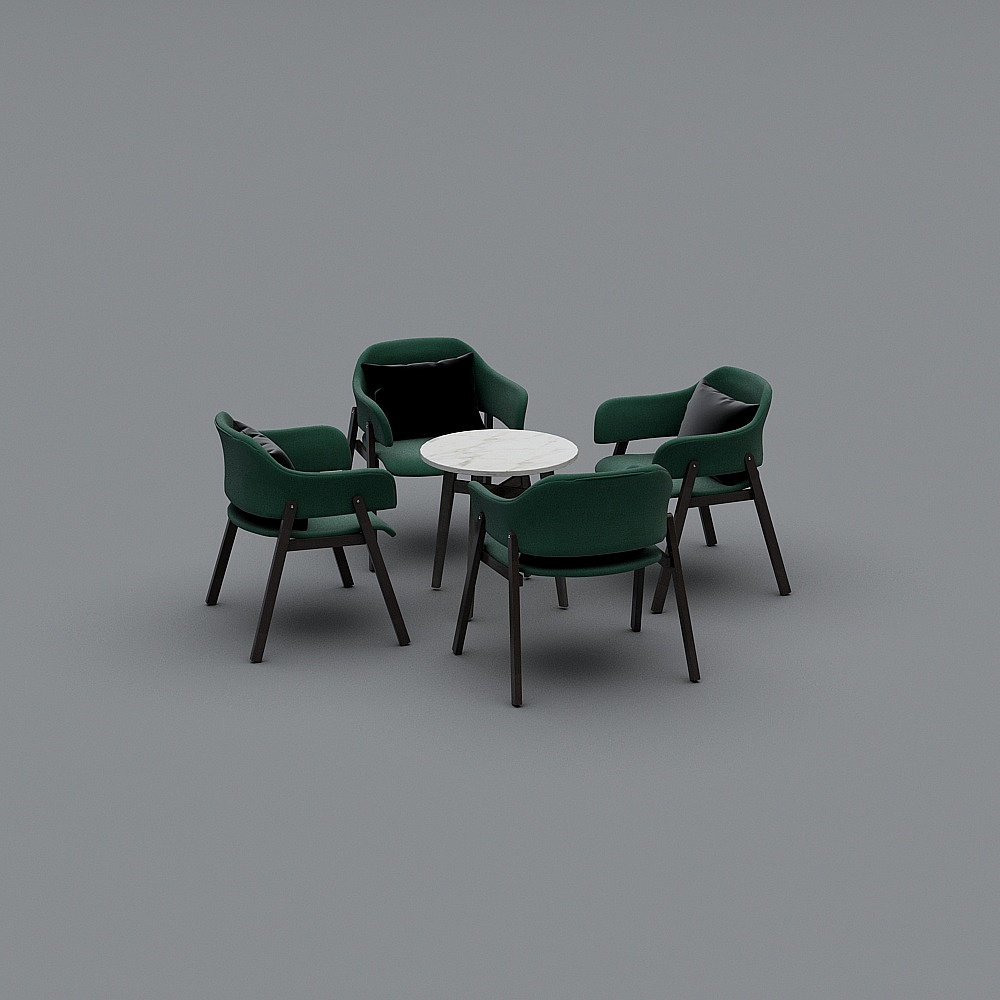 New Chinese style sales department 5-table and chair combination
