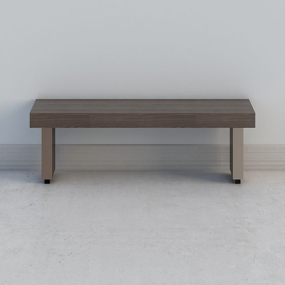 Urban Bench 3D Model for Modern Aesthetics