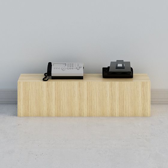 Modern Minimalist Office Desk 3D model