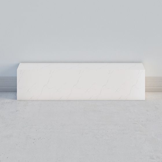 Elegant Marble Bench 3D model