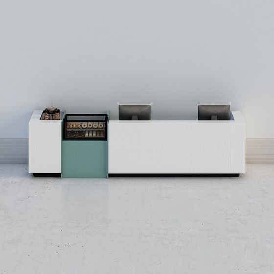 Coffee Shop Counter 3D model