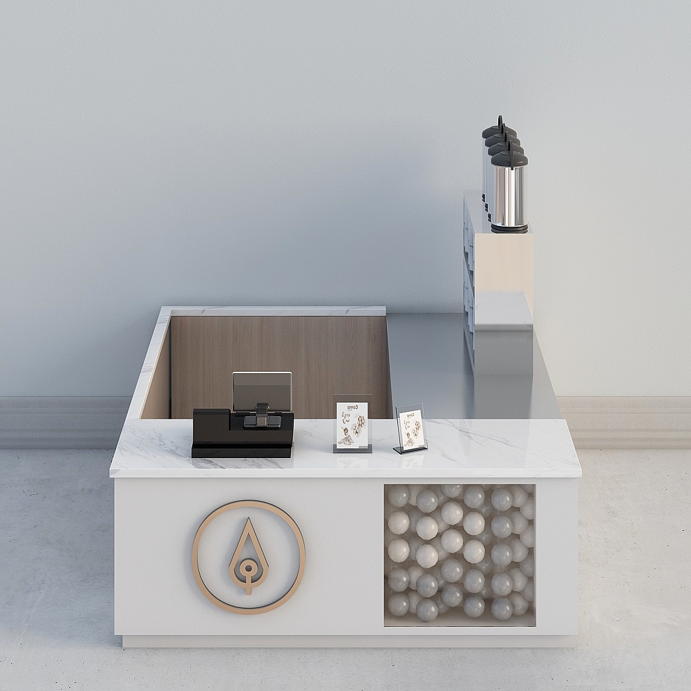 Modern milk tea shop - cashier