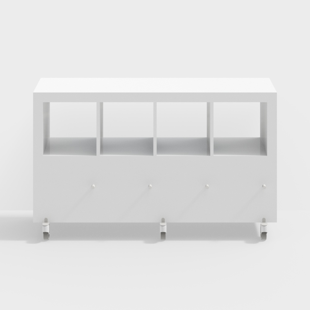 IKEA Modern Sideboard 3D Model – Wood Texture