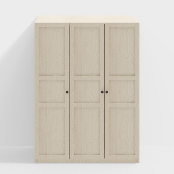 Stylish Wooden Storage Cabinet 3D model