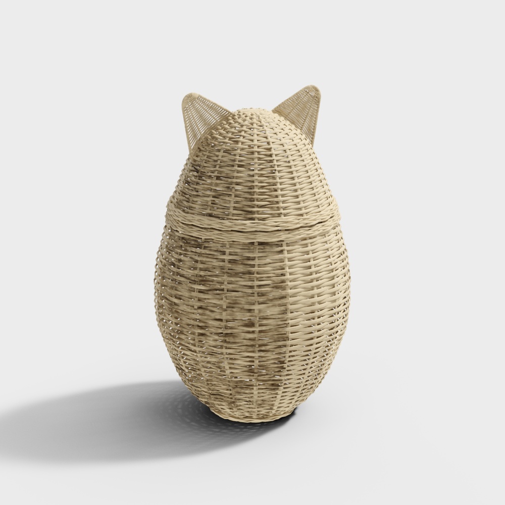 Cat wicker basket Bixitu &amp; Fustta