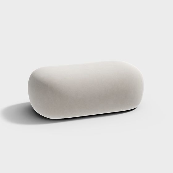Capsule Sofa 3D model: Modern Minimalist Design