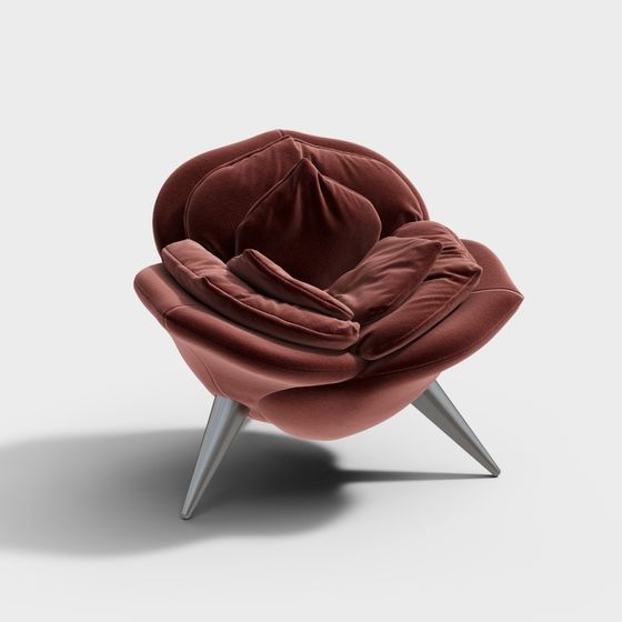 Ghế bên đỏ hiện đại Edra