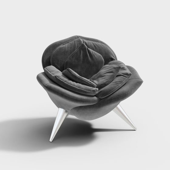Petal Sofa 3D model - Elegant and Versatile Design