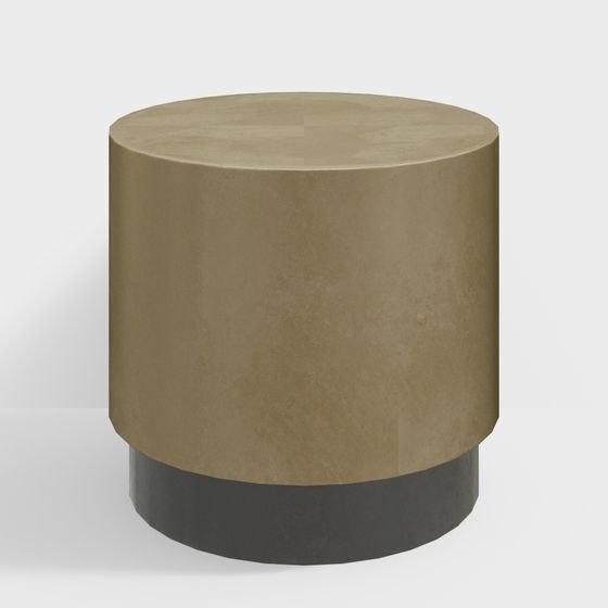 Stylish Concrete Stool 3D model