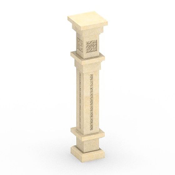 Roman Column 3D Model for Classical Designs