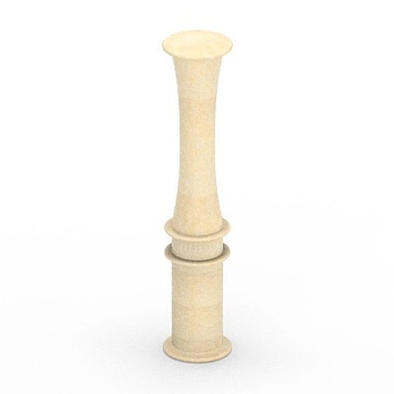 White Roman Column - Elegant Architectural Detail