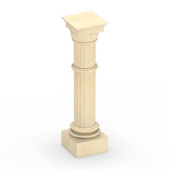 Roman Column 3D Model - Classical Design