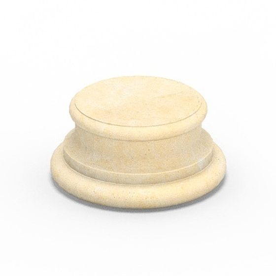 Round Column Base 3D Model for Structural Designs