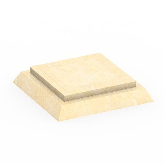 Brown Column Foot 3D Model for Architectural Design