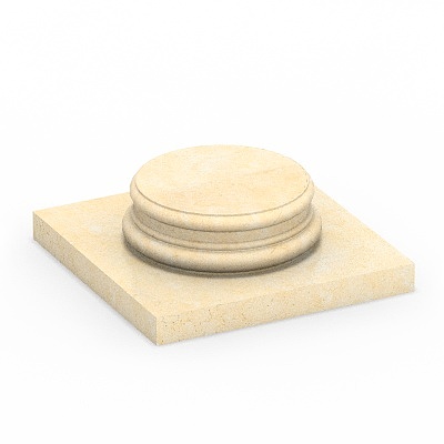 Round column base-07