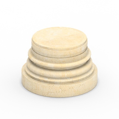 Round column base-04