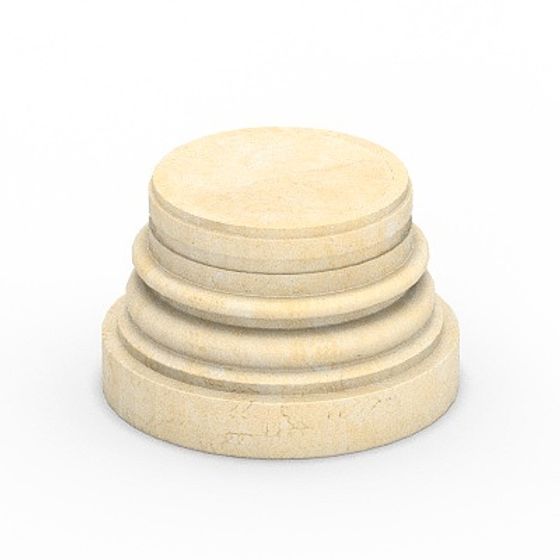 Stylish Round Column Base 3D Model