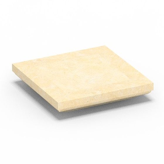 Gray Square Column Cap 3D Model for Construction