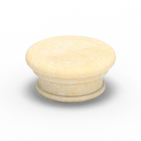 Gray Round Column Cap 11 3D Model for Architectural Detail