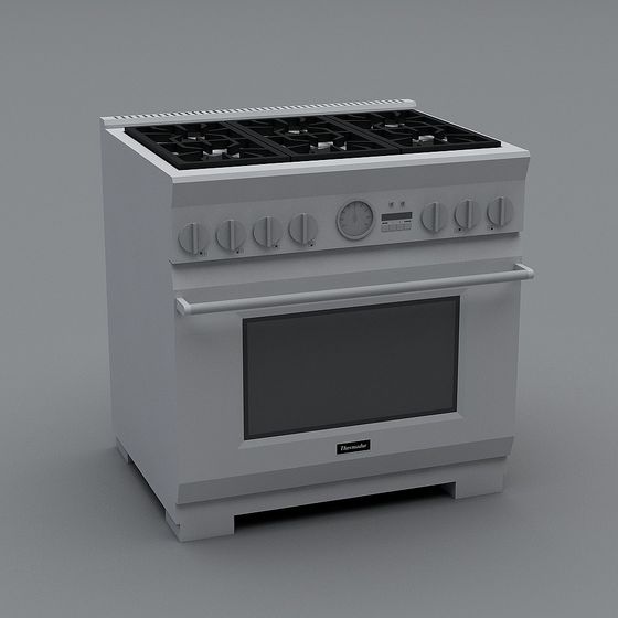 Modern Gas Stove 3D model for Contemporary Kitchens