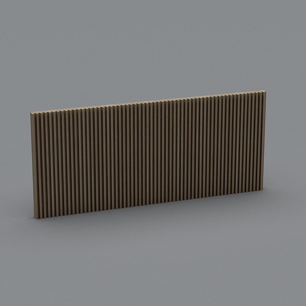 Fluted Wooden Panel