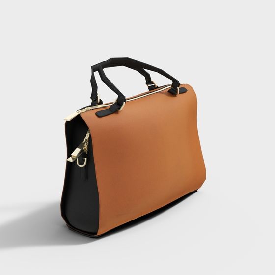 Elegant Low-Poly Handbag 3D model