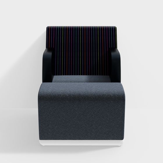 Neon Lounge Chair 3D model for Stylish Interiors