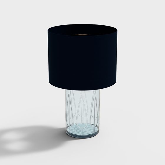 Glass Table Lamp 3D model