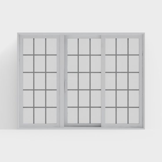 Elegant Push-Pull Window 3D model for Modern Architecture