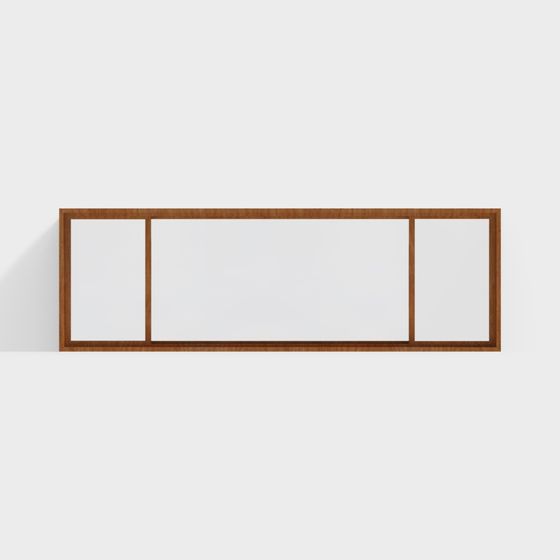 Wooden Partition Screen 3D model