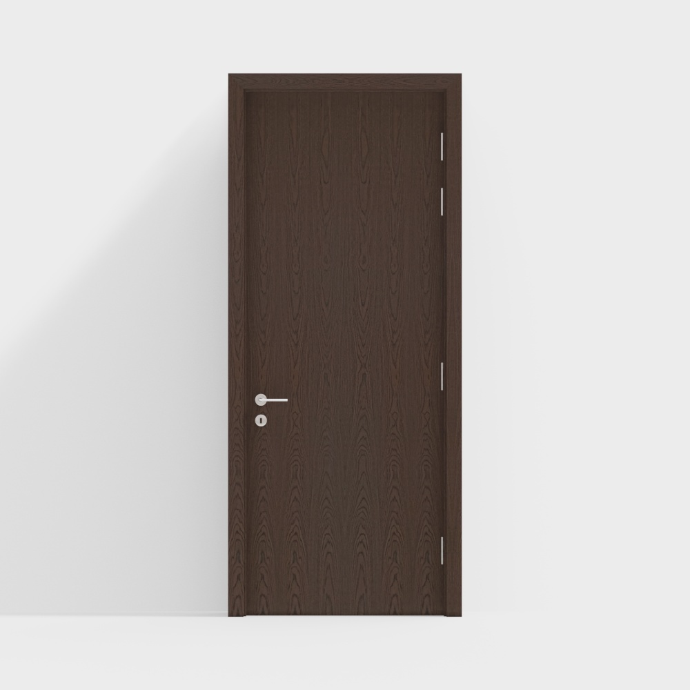 minimal brown door