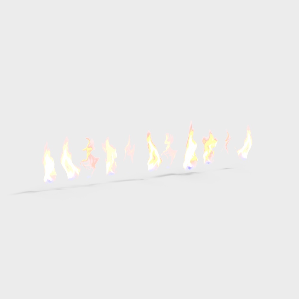 Dynamic Flame 3D Model for Creative Projects