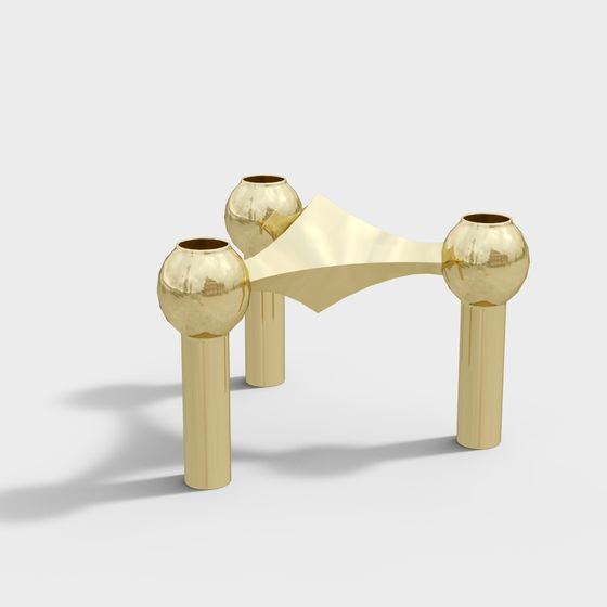 Golden Arc 3D model for Modern Aesthetic Projects