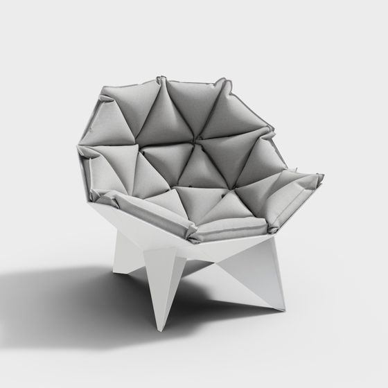 Origami Chair 3D model