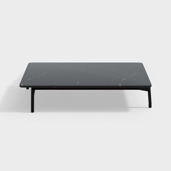 Urban Black Marble Coffee Table 3D model