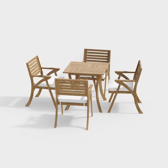 Elegant Outdoor Furniture 3D Model