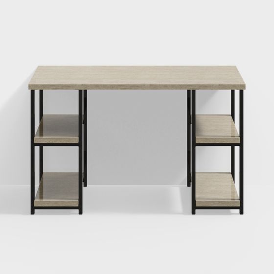 Industrial Style Desk 3D model
