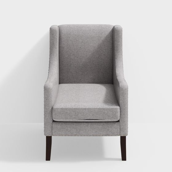 Elegant Urban Comfort Wing Chair 3D model