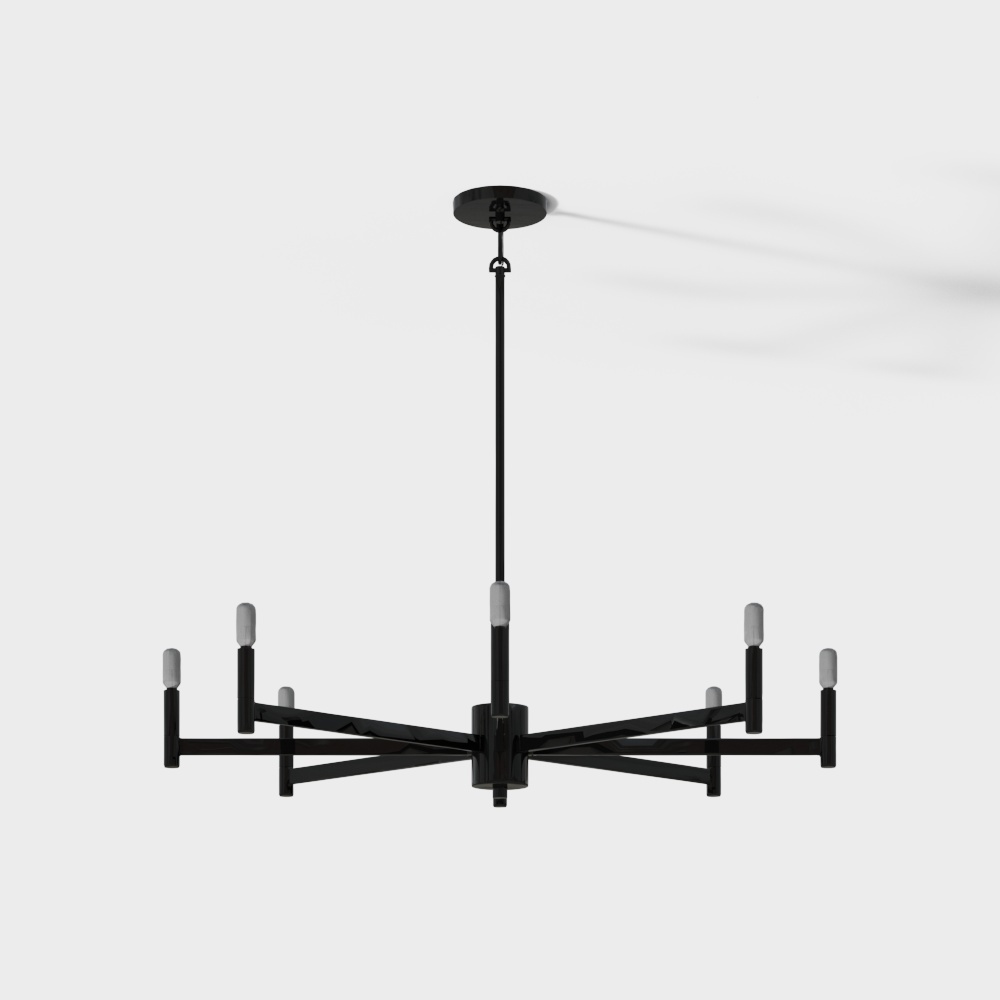 Unique Modern Minimalist Chandelier 3D model