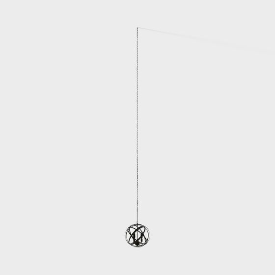 Hanging Metal Sphere 3D model for Creative Projects