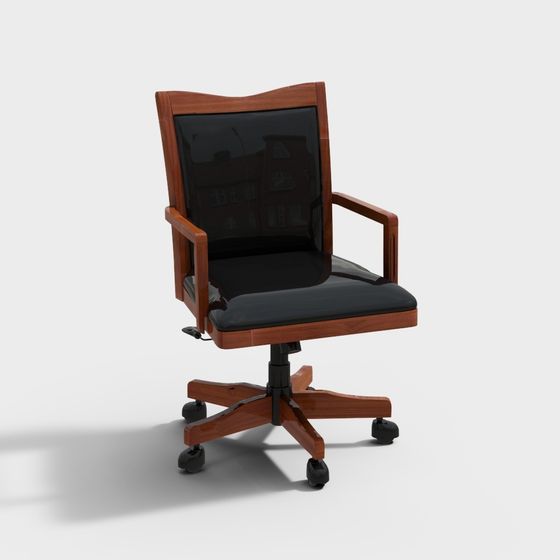 Stylish Office Chair 3D model for Creative Spaces
