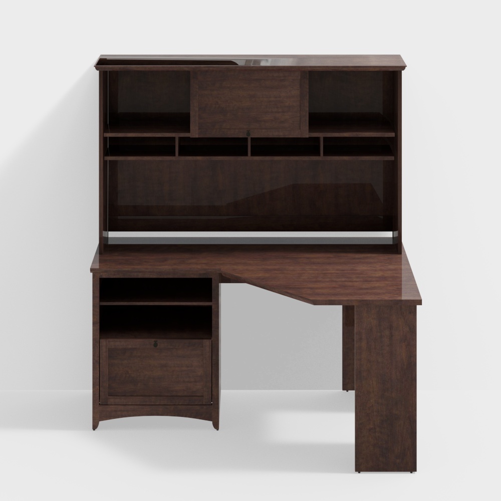 L-Shaped Office Desk 3D model