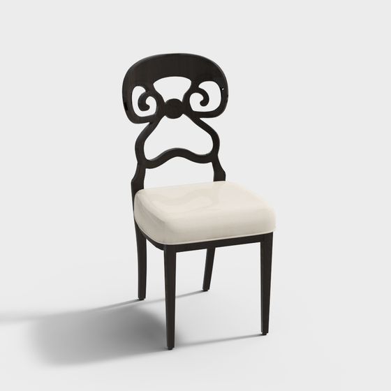 Stylish Artistic Chair 3D model for Modern Spaces