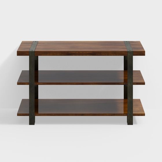 Urban Corner Bookshelf 3D model for Modern Spaces
